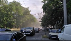 В Одессе произошел пожар на Куликовом поле: сгорели театральная касса и трамвайная диспетчерская