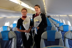 Как в Одессе новый авиарейс из Польши встречали (ФОТО)