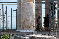 Реставрация одесской Колоннады: обнаружены старые аллеи (ФОТО)
