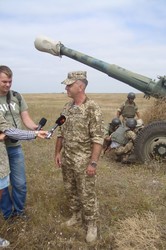 Береговая артиллерия ВМС Украины провела учения