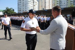 Одесских патрульных поздравили со второй годовщиной