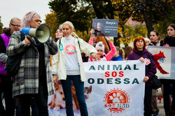 В Одессе маршировали в защиту животных (ФОТО)