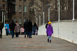 Первый день зимы в Одессе на Приморском бульваре (ФОТО)