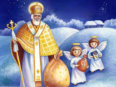 Святой Николай поздравил детей в райцентре Одесской области
