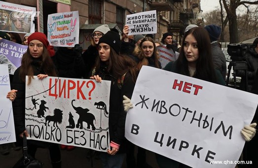 В Одессе прошла всеукраинская акция "Цирк без животных"