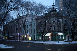 Утренняя Одесса в снегу (ФОТО)