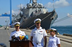 В Одессе американский адмирал похвалил украинский военный флот