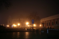Вечерняя Одесса в тумане: смотрите, как красиво (ФОТО)
