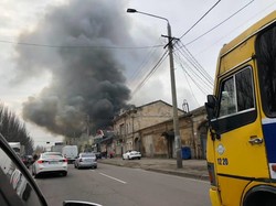 Сильнейший пожар в Одессе на Пересыпи (ФОТО)