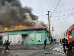 Сильнейший пожар в Одессе на Пересыпи (ФОТО)
