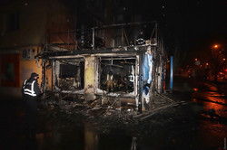 В Одессе сгорело казино (ВИДЕО)