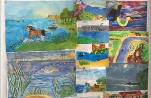 В Одесской области дети раскрасили Днестр (ФОТО)