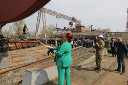 Для ВМС Украины спустили на воду новый разведывательный корабль