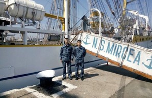 Одесские курсанты стажируются на румынском военном паруснике