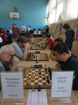 Одесская команда в тройке всеукраинского чемпионата по быстрым шахматам