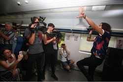 «Концерт на скорости» состоялся в электропоезде Киев-Одесса