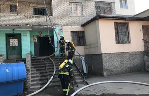 На посёлке Котовского горела многоэтажка