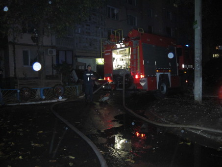 Три человека госпитализированы в результате пожара в Одессе