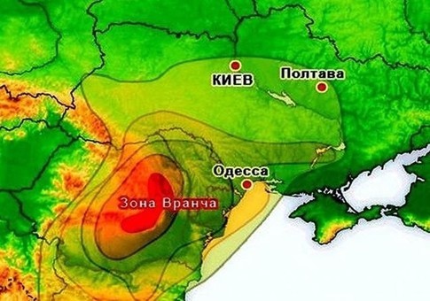 Землетрясение в Румынии докатилось до Одесской области