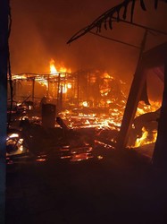 В Затоке сгорели две базы отдыха, кафе и апрека: земельные разборки