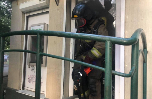 В Одессе был пожар в отделении банка