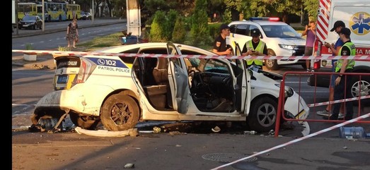 В Одессе произошла сильная авария с участием полиции